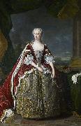 Jean Baptiste van Loo Princess Augusta of Saxe Gotha oil painting on canvas